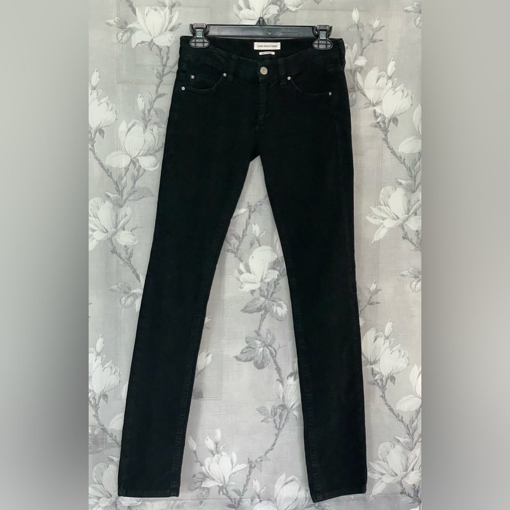 Isabel Marant Etoile Classic Black Women's corduroys skinny jeans size 26 to 27